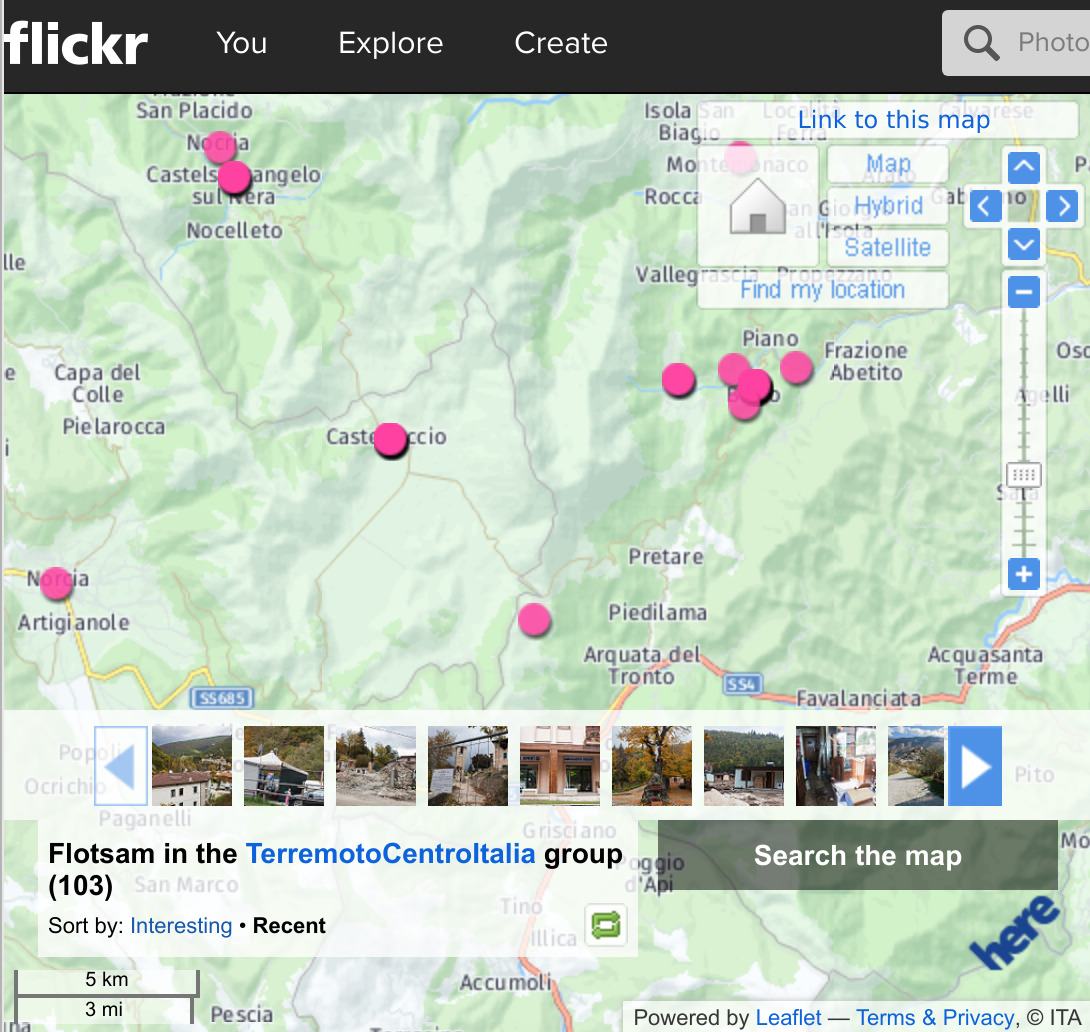 Mappa flickr